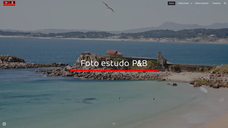 Captura de pantalla del proyecto Foto Estudo P&B